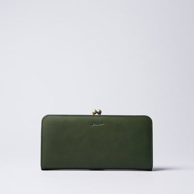 <Dakota> Kiss Lock Long Wallet / Camel