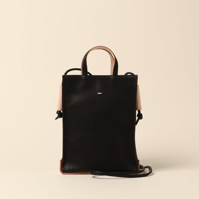 <STN> Logical series leather 2-way bag / black