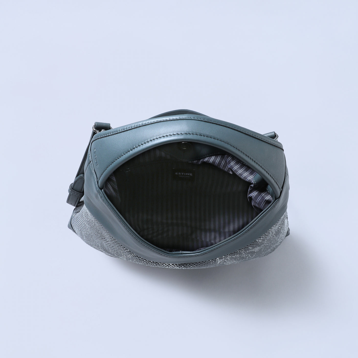 ＜ESTINE＞Oblique系列 兩用型肩背包/灰色