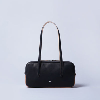<ESTINE> Logical Series Leather East West Bag / Black