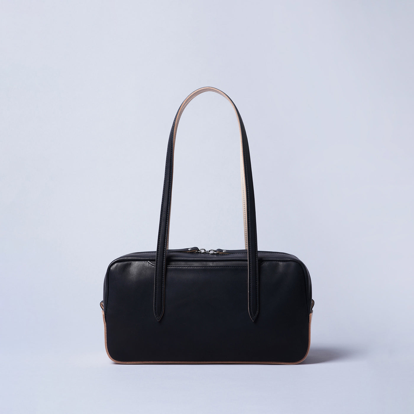 <ESTINE> Logical Series Leather East West Bag / Black