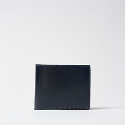 <Hawk Feathers>  Cordovan Bifold Wallet / Black