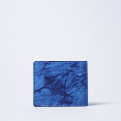 ＜キクヒロ＞藍染・折財布/ブルー（藍色）