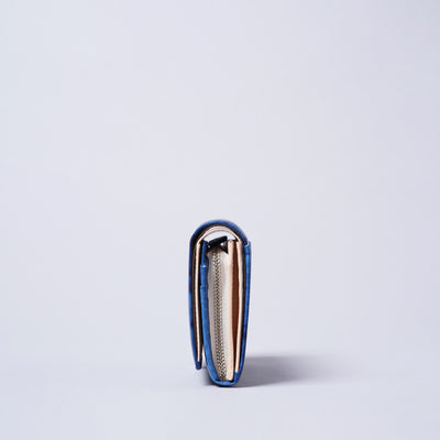<KIKUHIRO> Aizome ・Bifold LF Wallet with Coin Pocket  / Blue (Indigo)