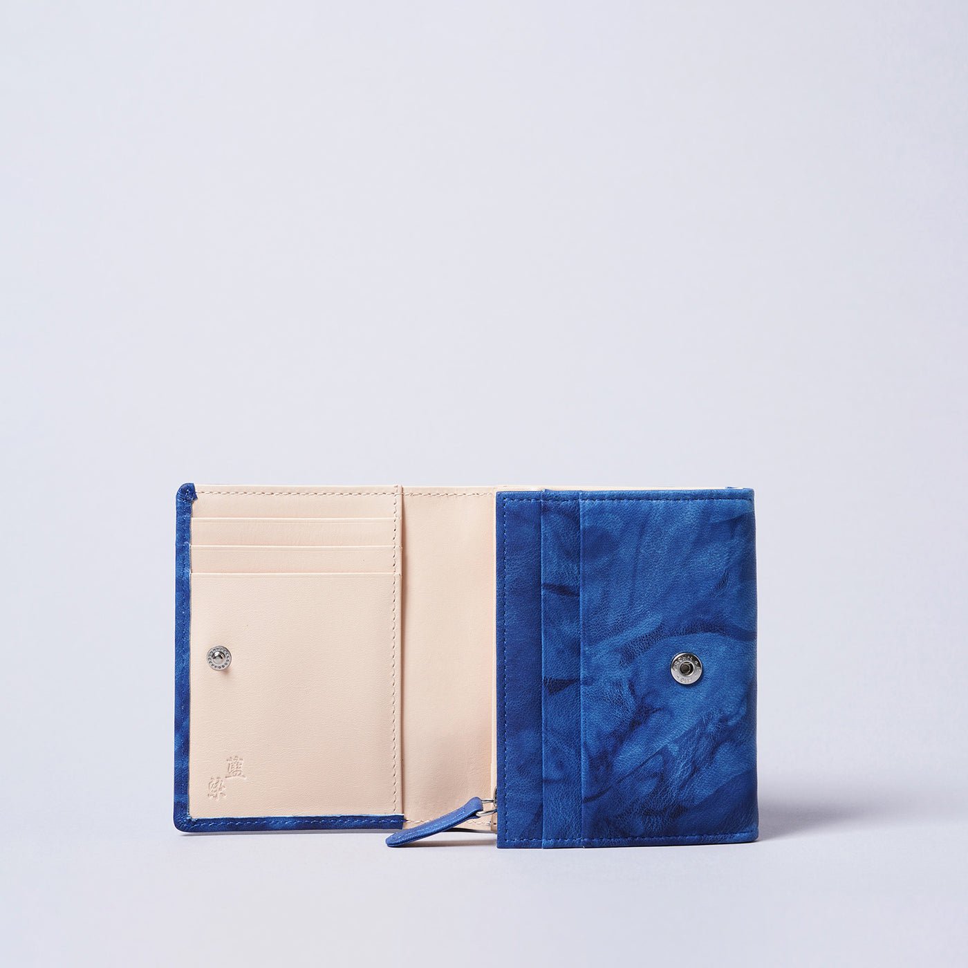<KIKUHIRO> Aizome ・Bifold LF Wallet with Coin Pocket  / Blue (Indigo)
