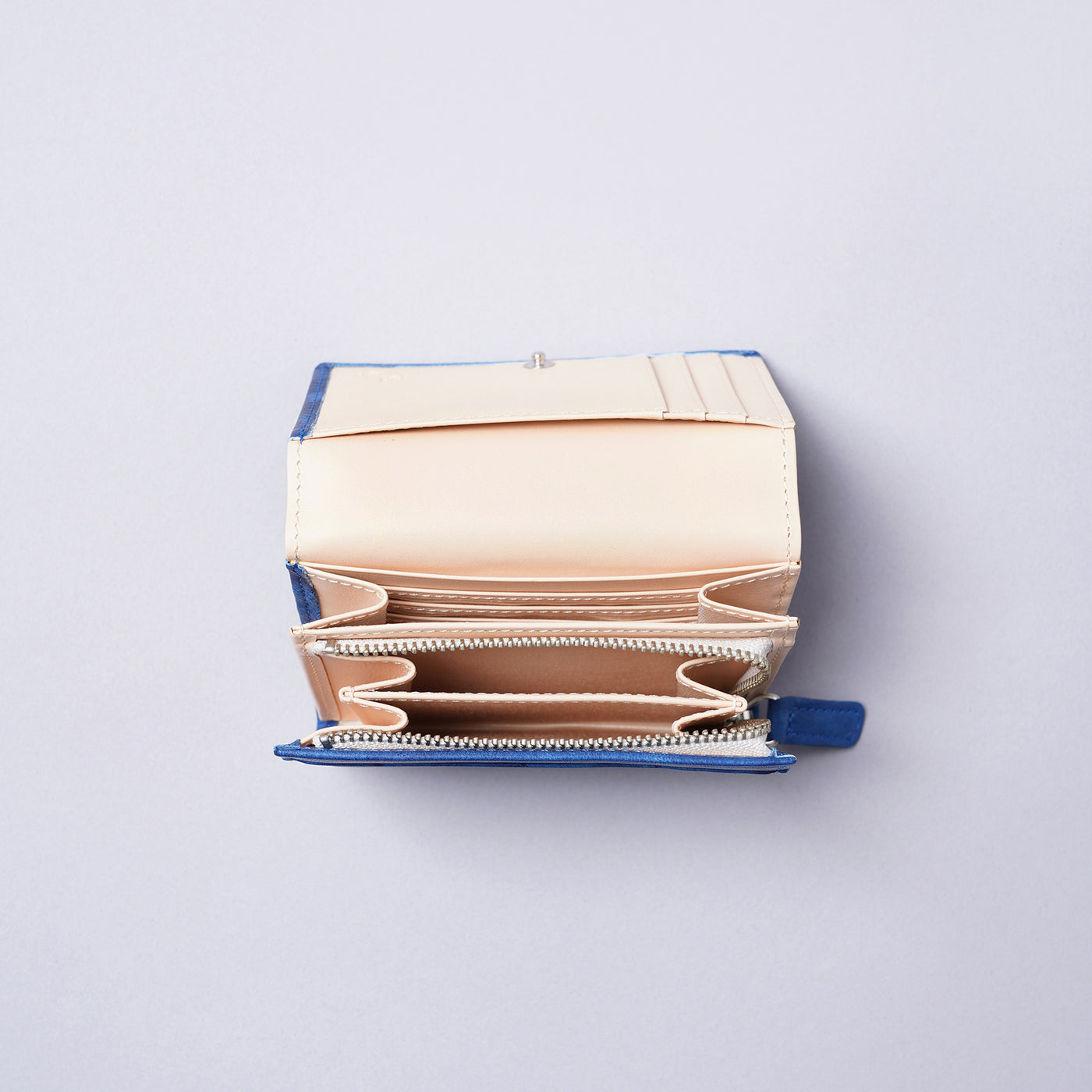 <KIKUHIRO> Aizome ・Bifold LF Wallet with Coin Pocket  / Blue (Indigo)