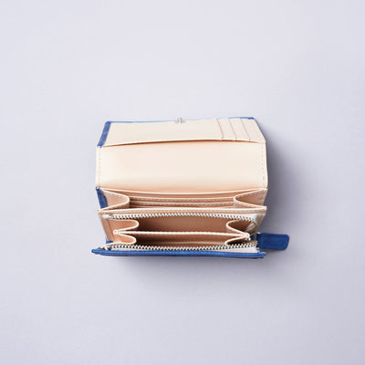 <KIKUHIRO> Aizome ・Bifold LF Wallet with Coin Pocket  / Blue (Indigo)