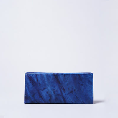 ＜キクヒロ＞藍染・長財布/ブルー（藍色）
