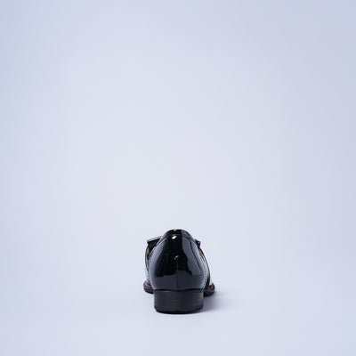 <KUTSUNE> LOAFER / Black Enamel (Black)