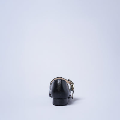 ＜クツネ＞BIG BIJOU PUMPS/黒(ブラック)