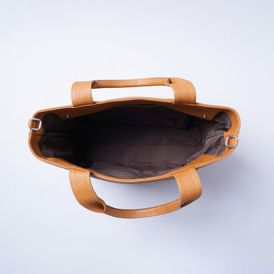 <LEZALI> Embossed Leather A4 Tote / Gold