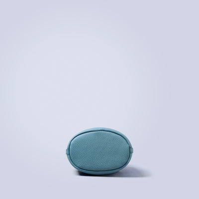 ＜LEZALI＞壓花迷你抽繩肩背包/灰褐色