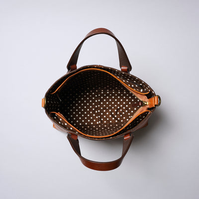 <Laisser Faire> Search Vegetable Tanned Combination 2 Way Shoulder Bag / Camel