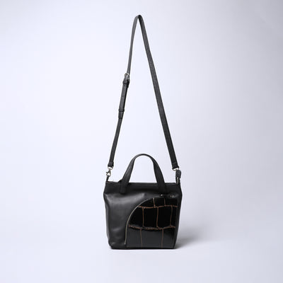 <REAL MIND BL> Apollon 2 Way Shoulder Bag  / Black