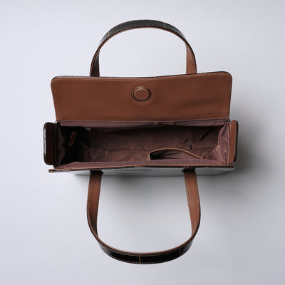 <REAL MIND BL> Prima Borsa Hand Bag / Chocolate