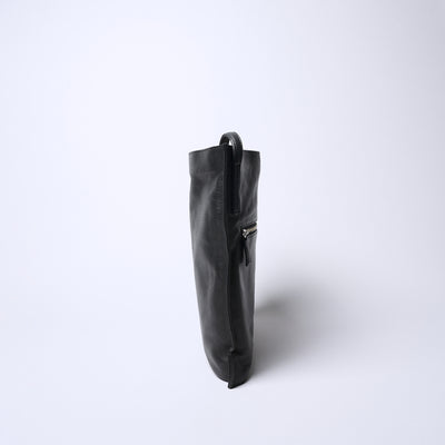 <REAL MIND BL> Fika Thin Gusset Shoulder Bag / Grey