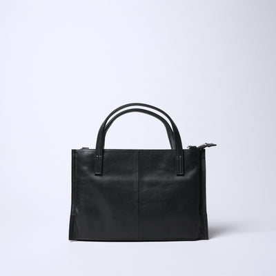 <REAL MIND BL> Fika Thin Gusset 2 Way Shoulder Bag / Black