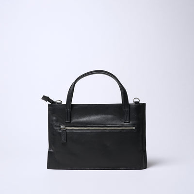 <REAL MIND BL> Fika Thin Gusset 2 Way Shoulder Bag / Black