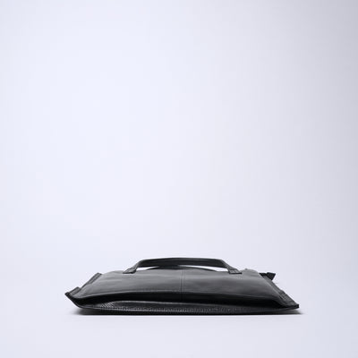 <REAL MIND BL> Fika Thin Gusset 2 Way Shoulder Bag / Black