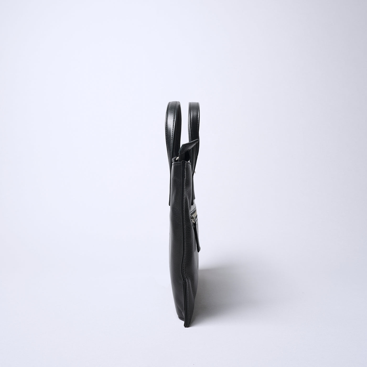 <REAL MIND BL> Fika Thin Gusset 2 Way Shoulder Bag / Black