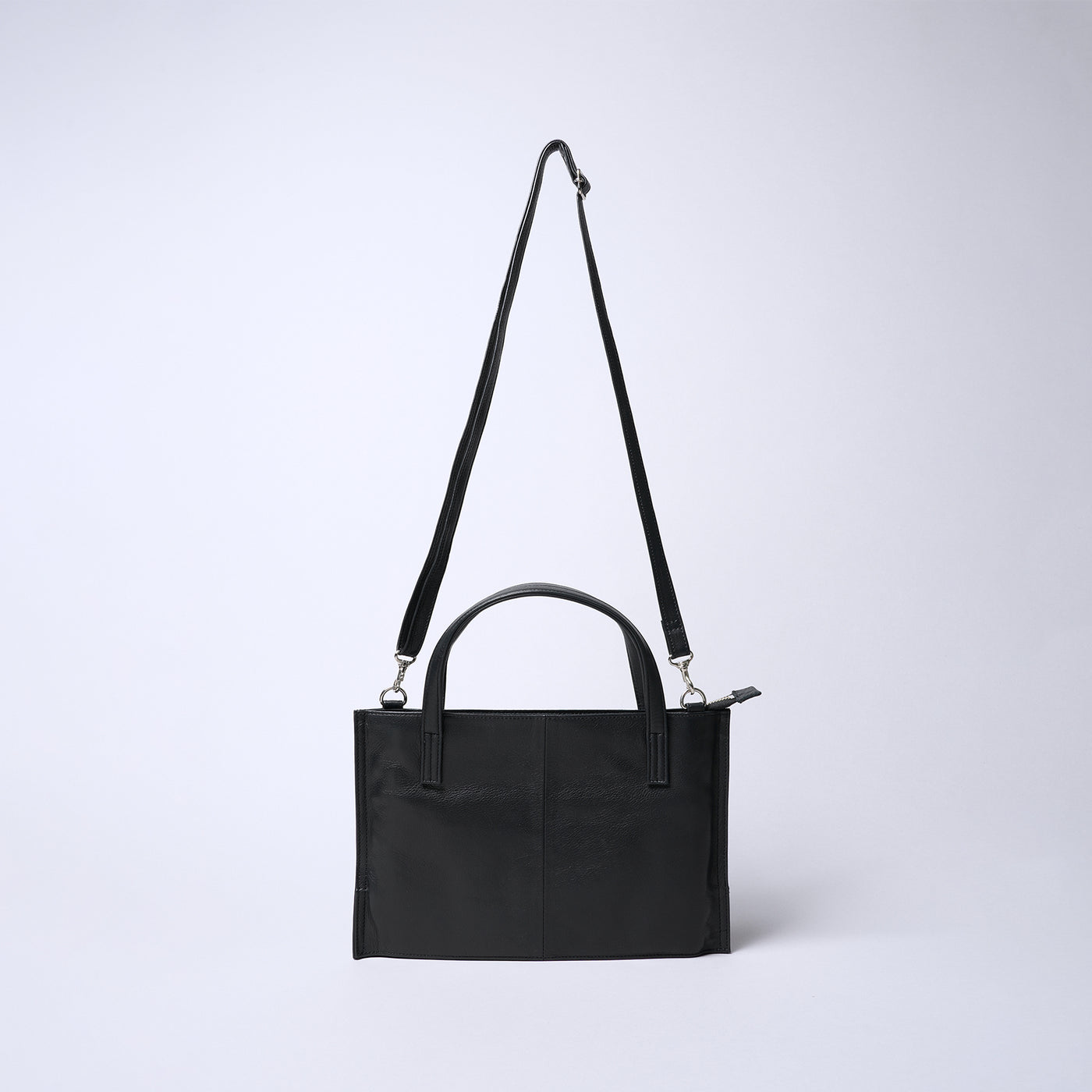 <REAL MIND BL> Fika Thin Gusset 2 Way Shoulder Bag / Black