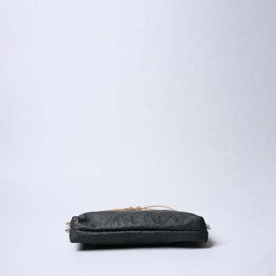 <SENTI FLATTER THE SENSES> Super Lightweight Dyneema Leather 2 Way Sachoche / Black