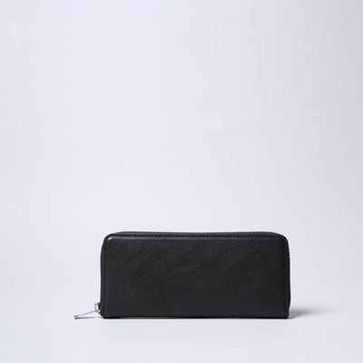 <SENTI FLATTER THE SENSES> Round Zip Smart Long Wallet / Black