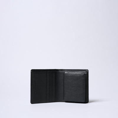 <SENTI FLATTER THE SENSES> Multi Storage Bi-Fold Wallet / Black