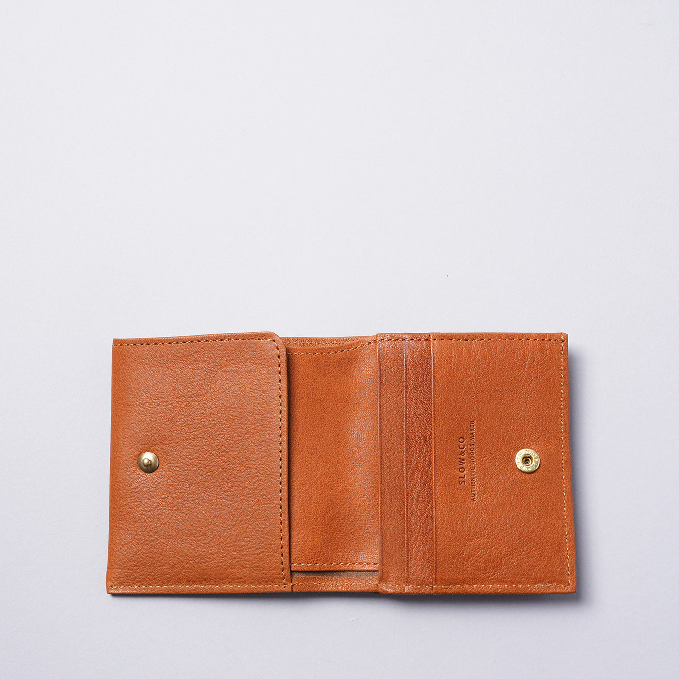 <SLOW> bono -clasp mini wallet / Oak