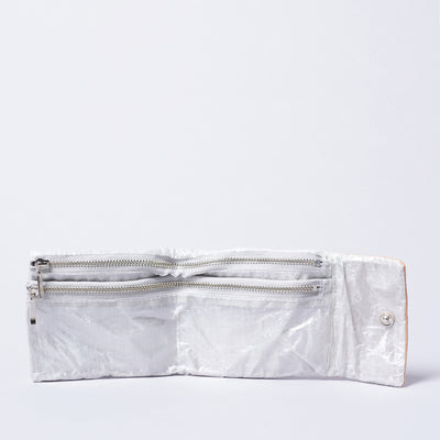 <TORQUATA> Cowhide Bifold Wallet with Insect / Honey Beetle / Beige