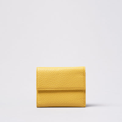 <bell la bell> Italian Leather Trifold Wallet / Yellow