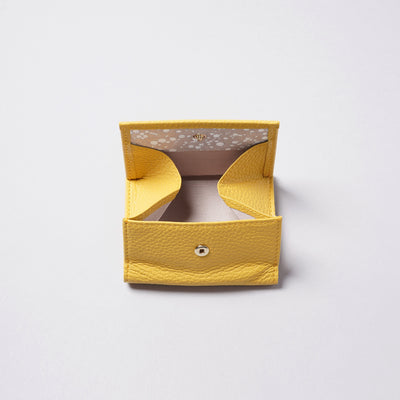 <bell la bell> Italian Leather Trifold Wallet / Yellow