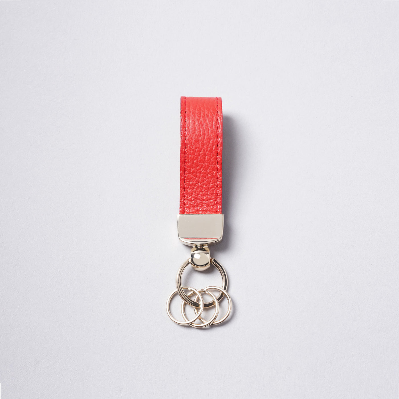 <bell la bell> Italian Leather Key Ring  / Red