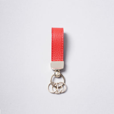 <bell la bell> Italian Leather Key Ring  / Red