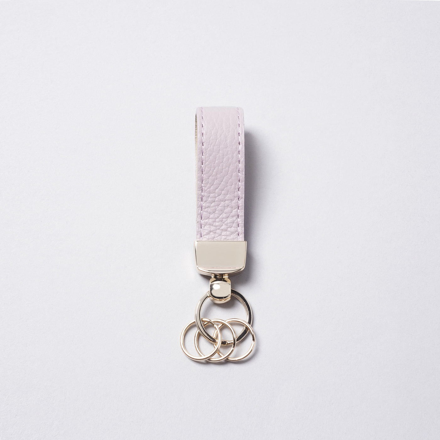 <bell la bell> Italian Leather Key Ring / Greige