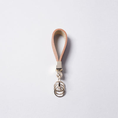 <bell la bell> Italian Leather Key Ring / Purple