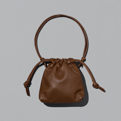 ＜delife＞Drawstring bag/Brown