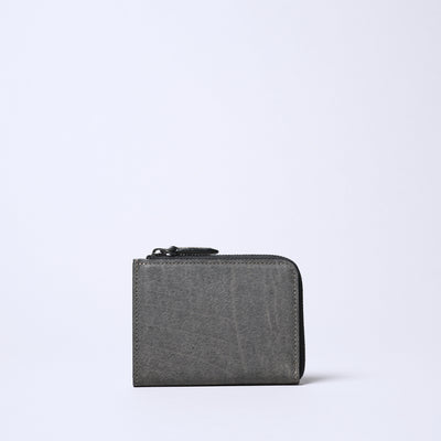 L型拉鍊鈔票夾/黑色
