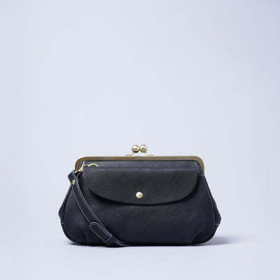 ＜kissora＞Tommy 口金托特包&斜背包/黑色