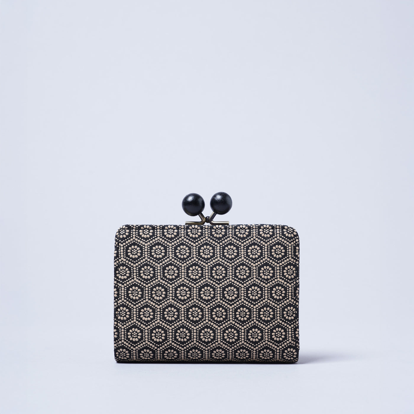 ＜キソラ＞古都印伝 がま口 ハーフウォレット/小桜PNK (ピンク)