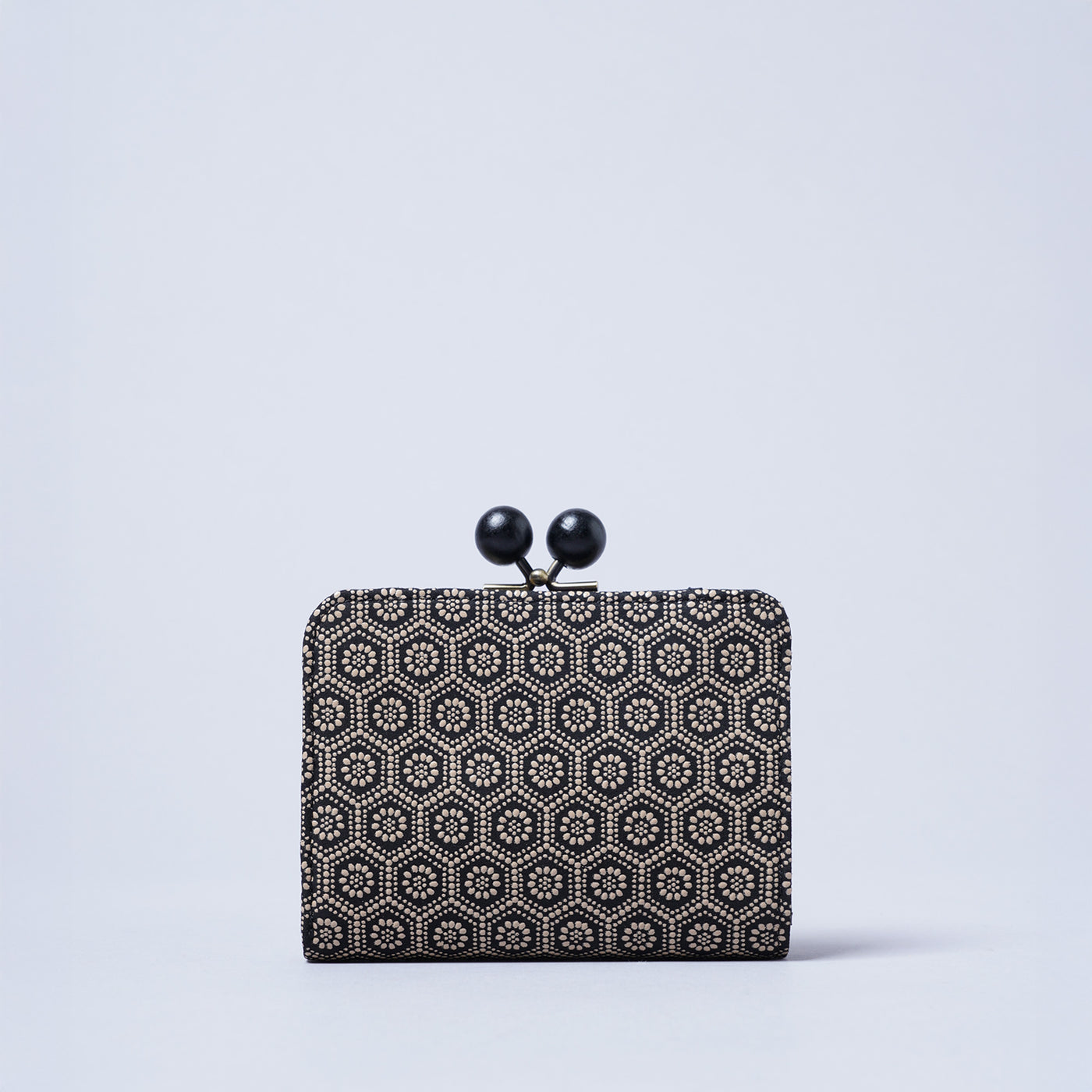 ＜キソラ＞古都印伝 がま口 ハーフウォレット/小桜PNK (ピンク)