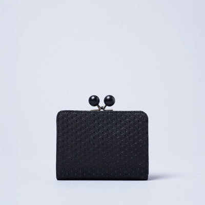 ＜キソラ＞古都印伝 がま口 ハーフウォレット/小桜PNK (ピンク)