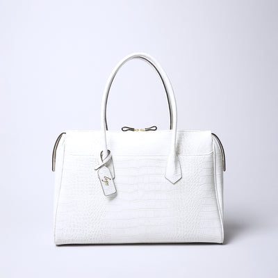 <legu> Chroma Large A4 Tote Bag / White