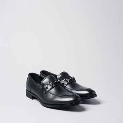 ＜madras＞MODELLO Bit Slip-on 皮鞋/黑色