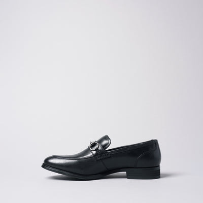 ＜madras＞MODELLO Bit Slip-on 皮鞋/黑色