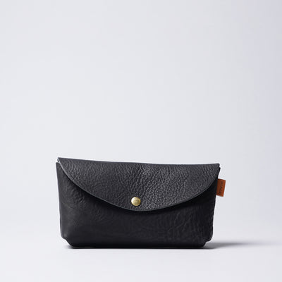 <minca> Leather Pouch 02/ M / Black