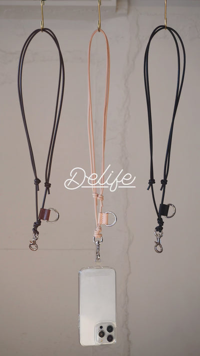 ＜DELIFE＞Mobilestrap/天然皮革色