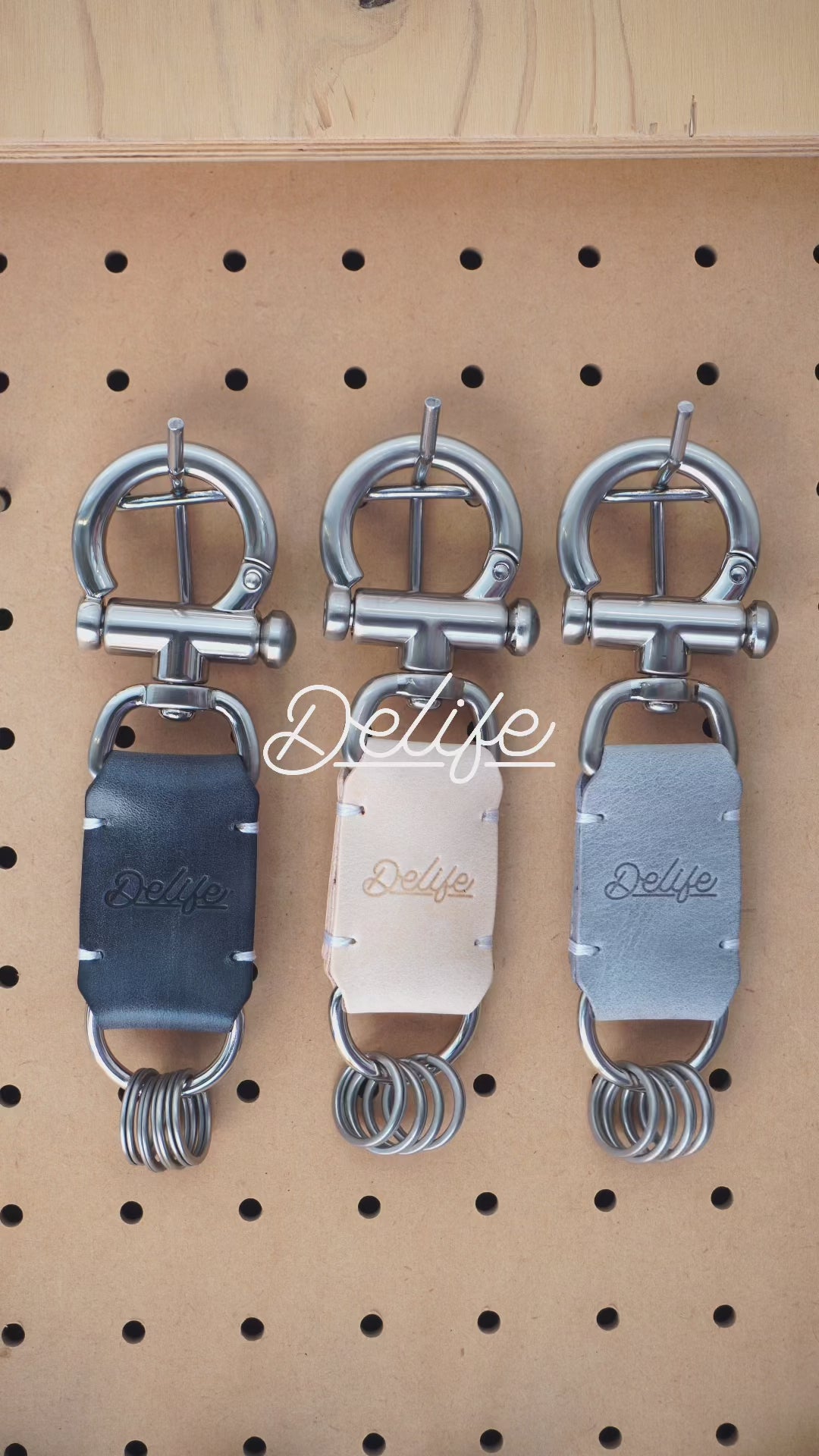 ＜DELIFE＞Keyring01/天然皮革色