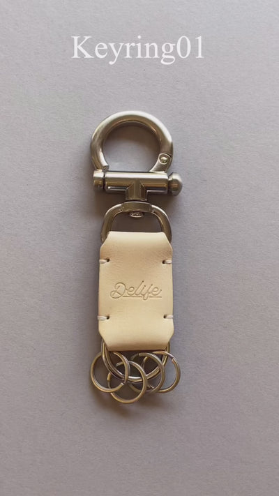 ＜DELIFE＞Keyring01/天然皮革色