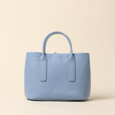 <itten-itten> Leather mini tote / charcoal gray